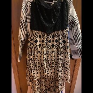 Strapless high low dress